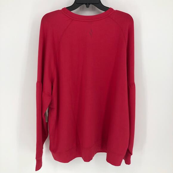 SKECHERS Women's Skechluxe Sweatshirt XXL Pink Raspberry Wine Crewneck NWT - Picture 7 of 11